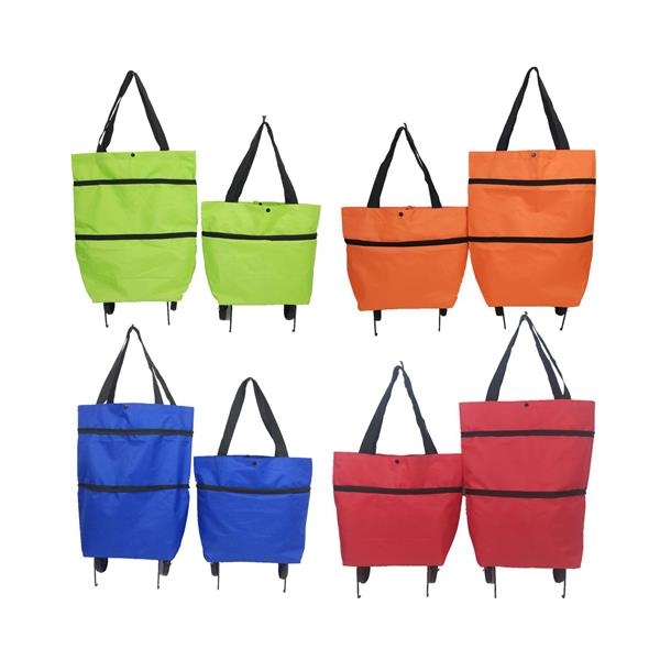 Foldable Tote Bag With Wheels 