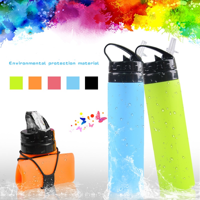 20OZ Silicone Collapsible Water Bottle