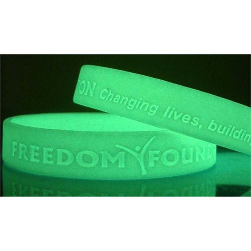 Glow In The Dark Silicone Wristbands 