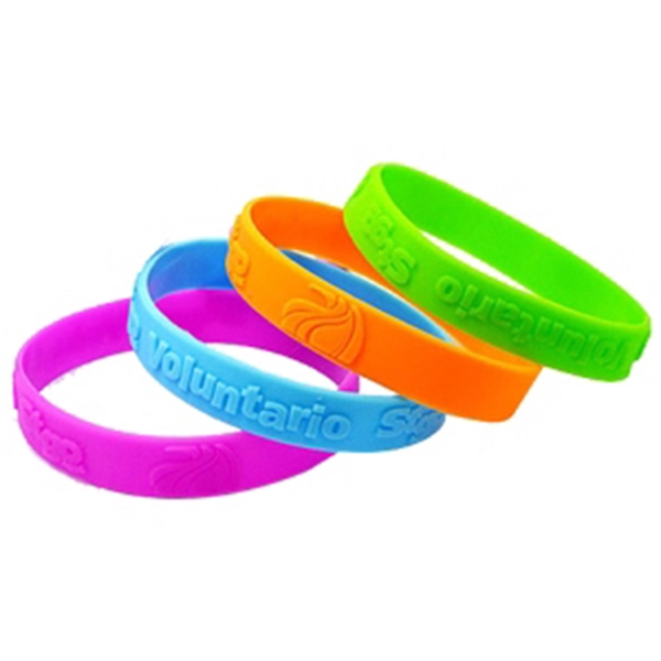 Embossed Silicone Wristbands