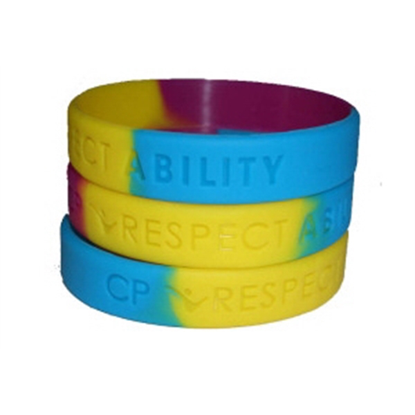 Debossed Silicone Wristband Bracelet