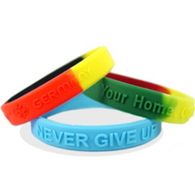 Embossed Silicone Wristbands 