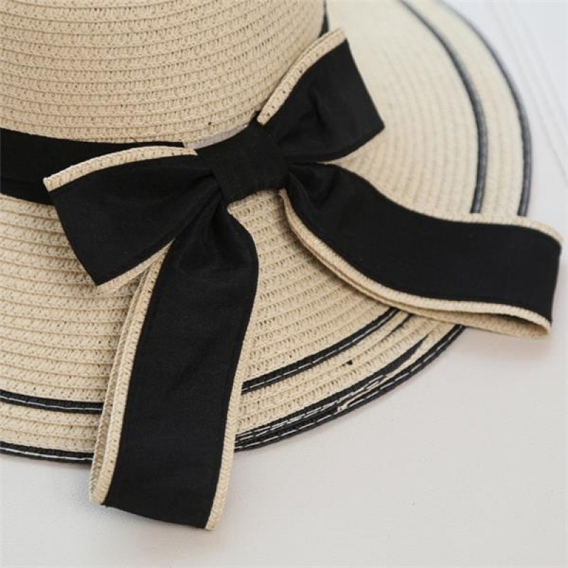 Women's Summer Wide Brim Straw Sun Hat 