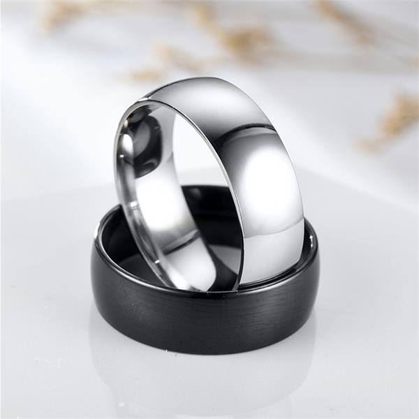 8mm Elegant Stainless Steel Ring