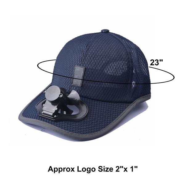 USB Charging fan Mesh Baseball Hat 