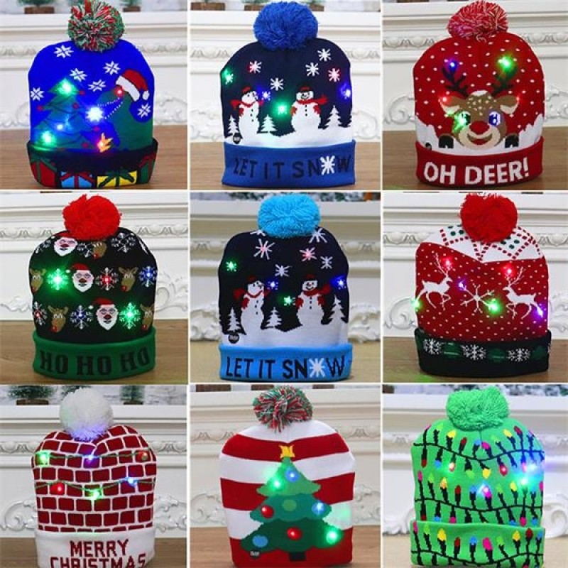 LED Christmas Beanie 