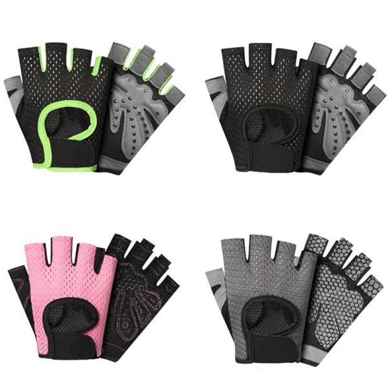 Sports Ventilated Weight Lifting Workout Gloves 