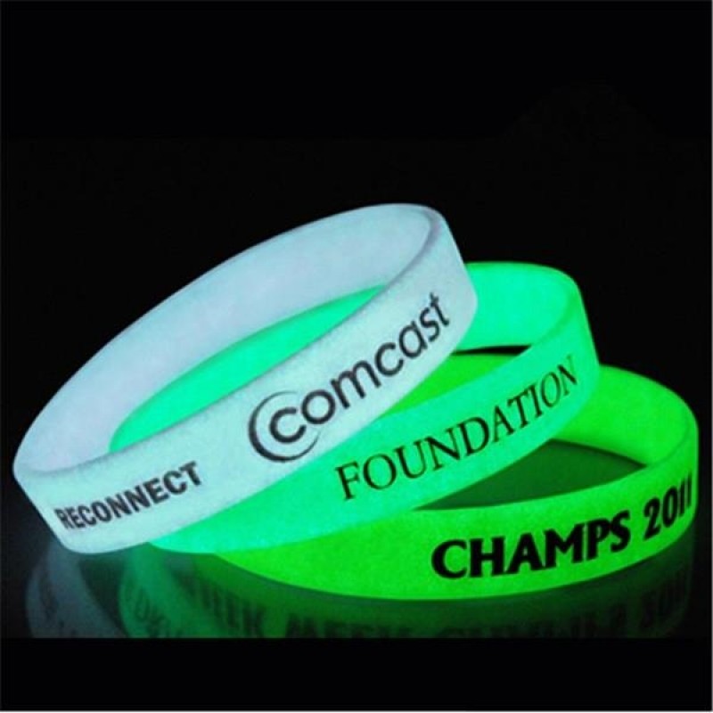 Glow In The Dark Silicone Wristbands