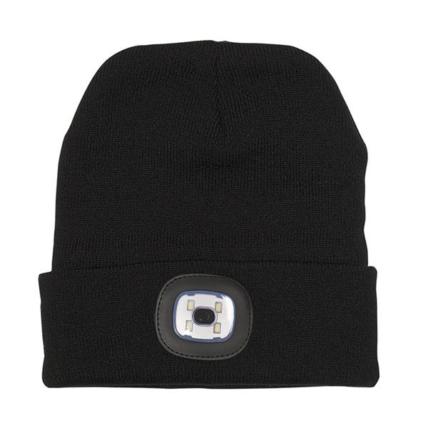 Acrylic beanie with LED lights 