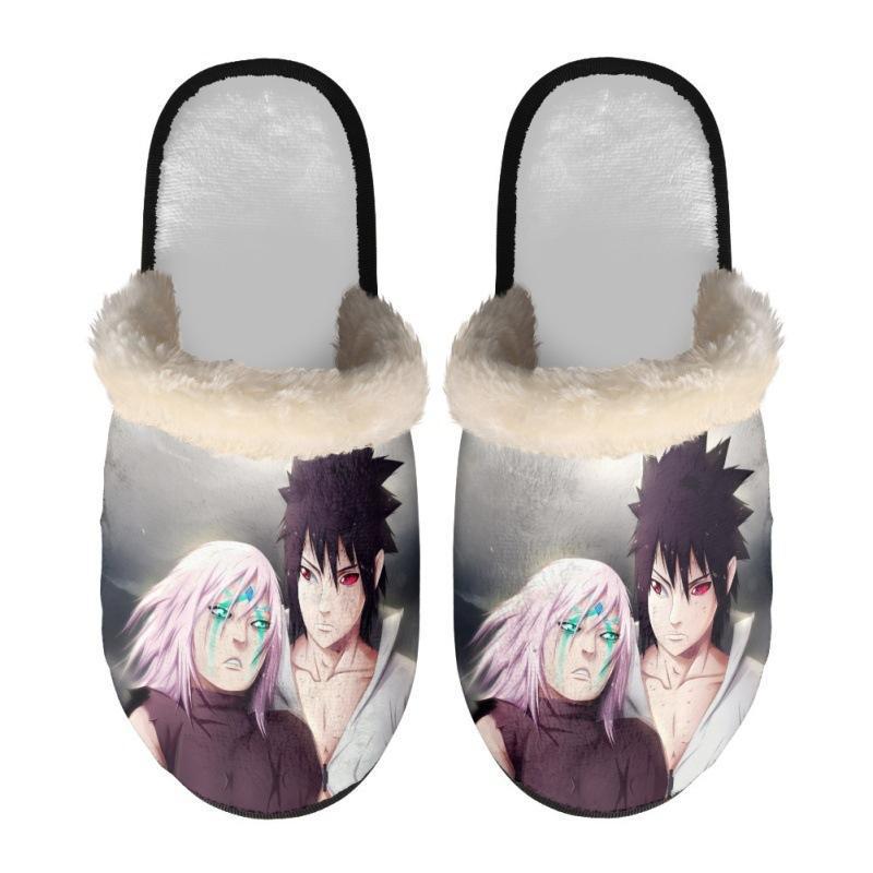 Custom Full Color Imprint Fuzzy Slippers 