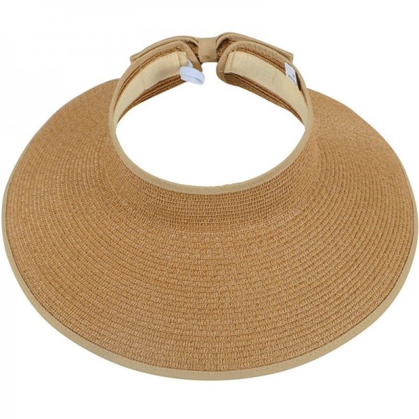 Women Wide Brim Roll-Up Straw Sun Hat