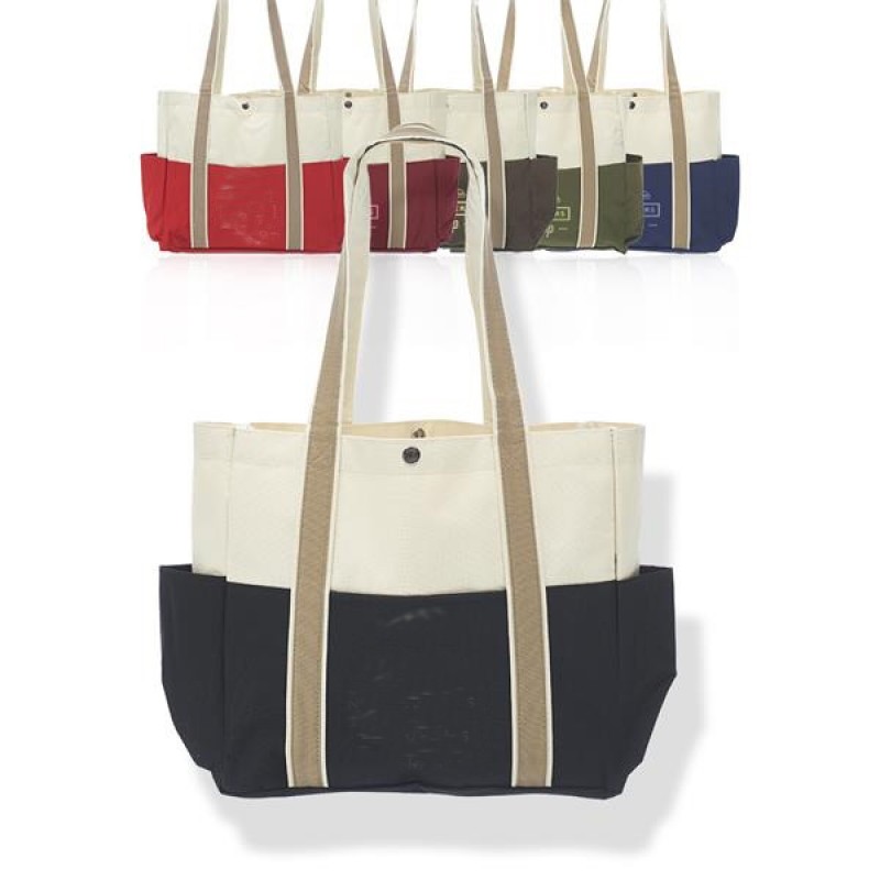 Dual Color Shoulder Tote Bags