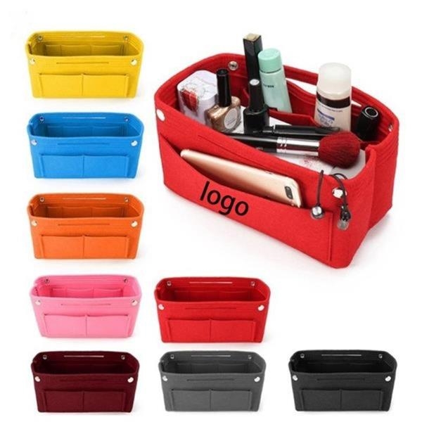 Medium Multi Functional Felt Cosmetic Bag