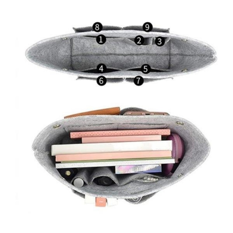 Medium Multi Functional Felt Cosmetic Bag 