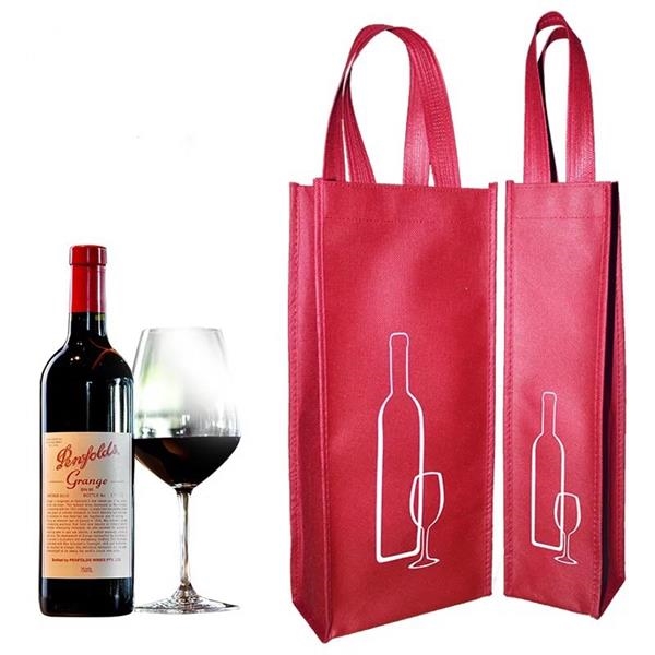 Non Woven 2-Bottle Wine Tote Bag 