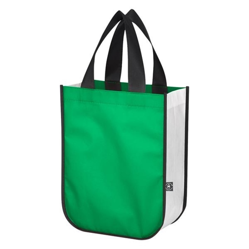 Non-Woven Shopper Tote Bag With 100% RPET Material 