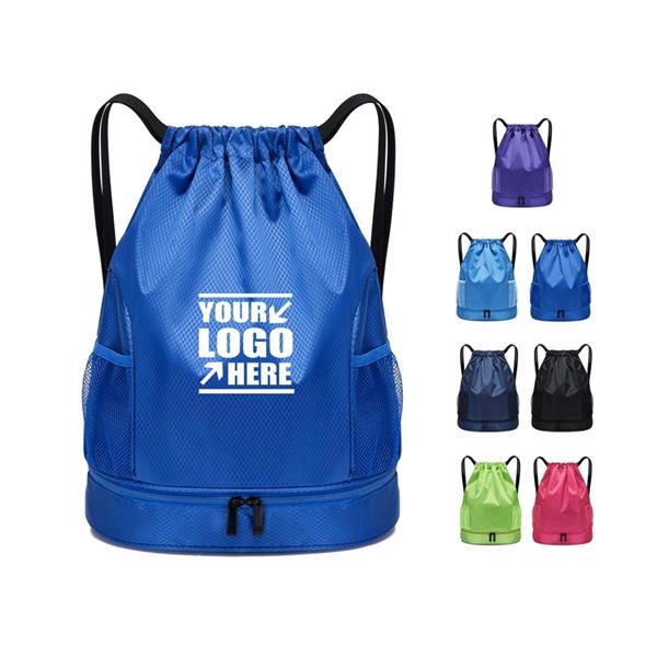 Dry and Wet Separation Drawstring Backpack