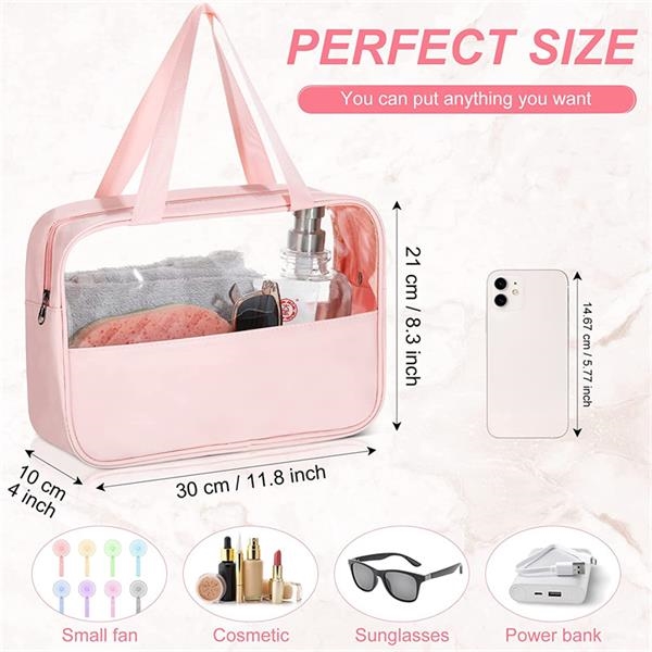 Travel Clear Cosmetic Makeup Beauty Bag Toiletry Organizer