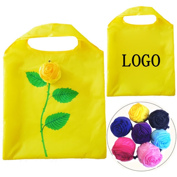 Rose Flowers Foldable Shopping Tote