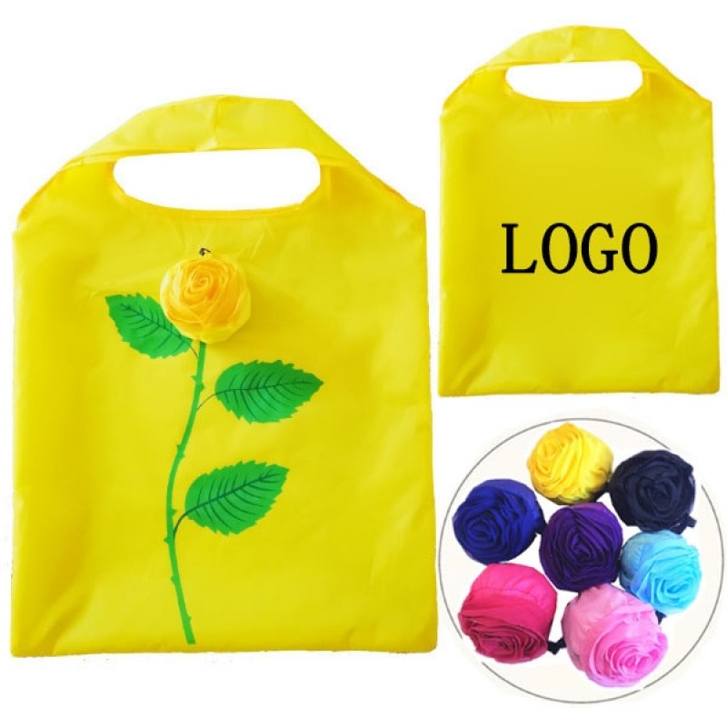 Rose Flowers Foldable Shopping Tote 