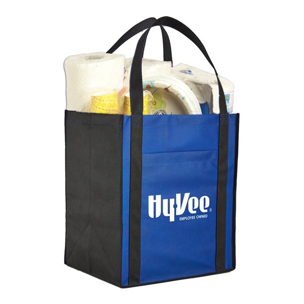 Large Non-Woven Grocery Tote w/ Pocket