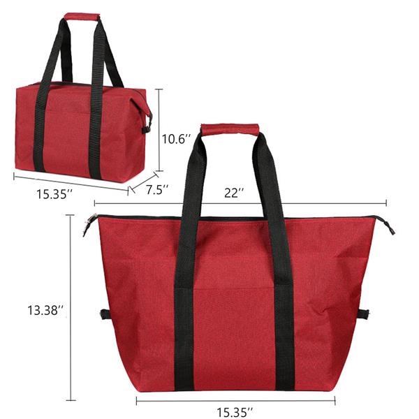 Large Insulated Picnic Tote Bag