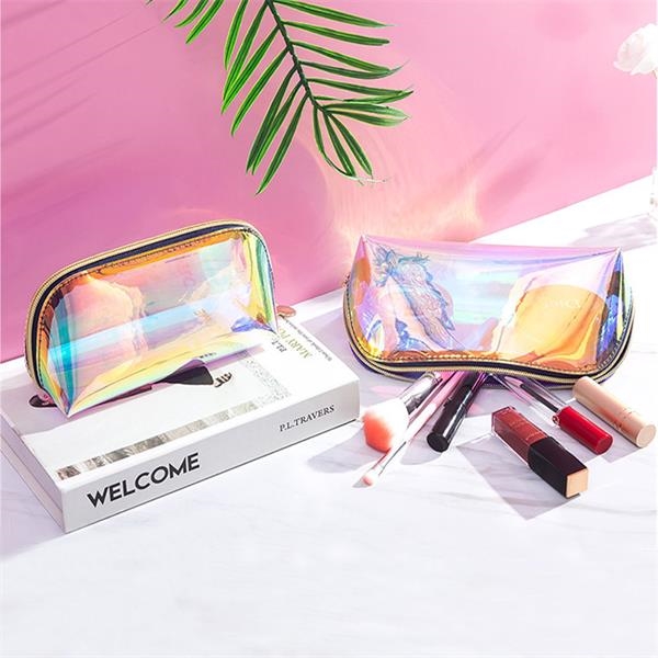 Holographic Ziplock PVC Makeup Bag