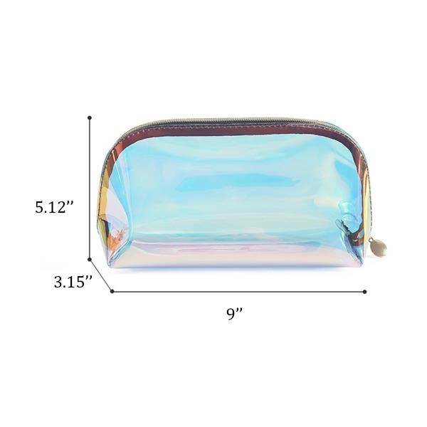 Holographic Ziplock PVC Makeup Bag 