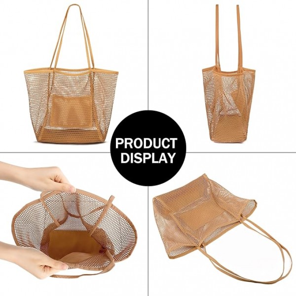 Mesh Tote Beach Bag