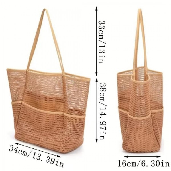 Mesh Tote Beach Bag