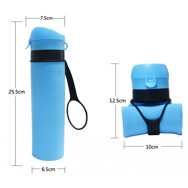 Collapsible Silicone Water Bottle