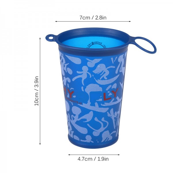 Sport Running Camping Cycling Travel TPU Folding Water Cup