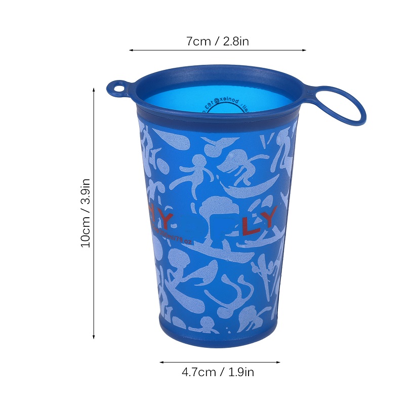 Sport Running Camping Cycling Travel TPU Folding Water Cup 