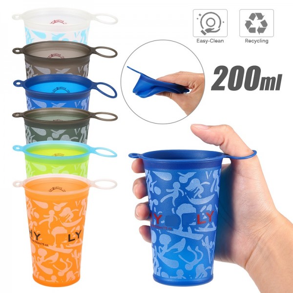 Sport Running Camping Cycling Travel TPU Folding Water Cup