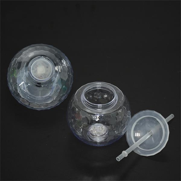 Glow Ball Light Up Tumbler Cups With Straw 