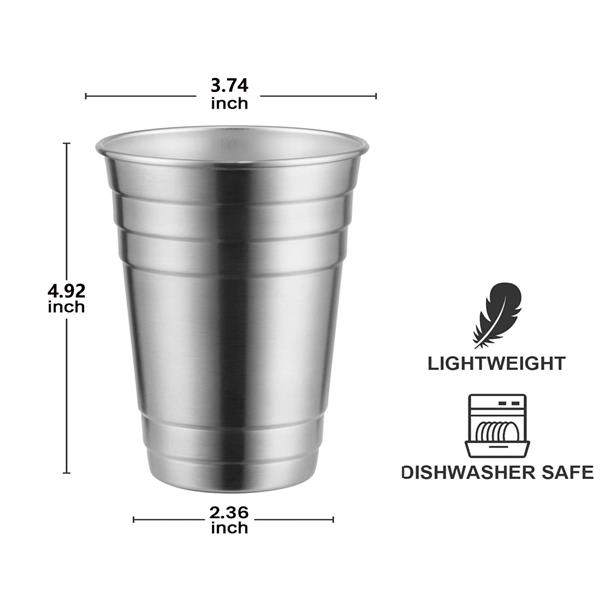 16 Oz. Stainless Steel beer Cup