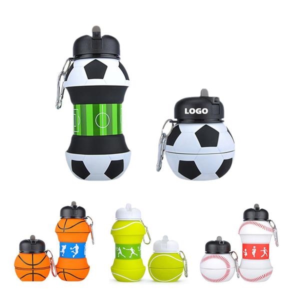 Ball Shape Folding Silicone Water Bottle