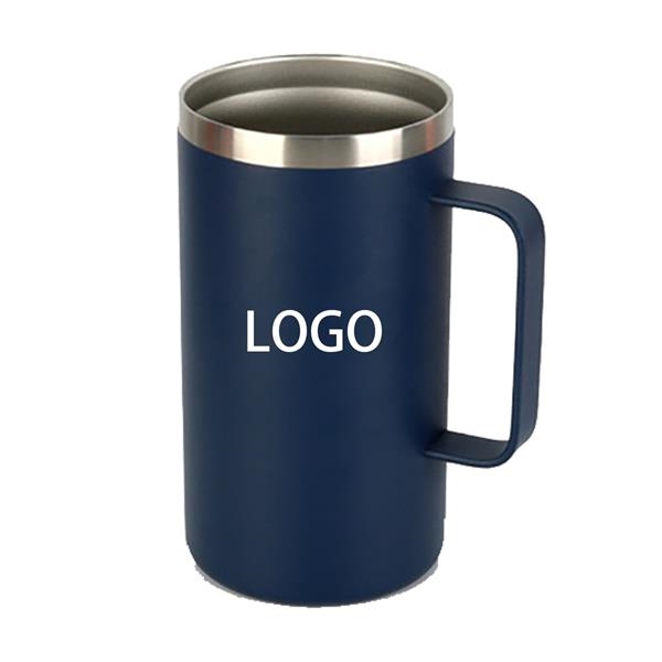 24oz Insulated Stainless Steel Coffee Mug With Handle