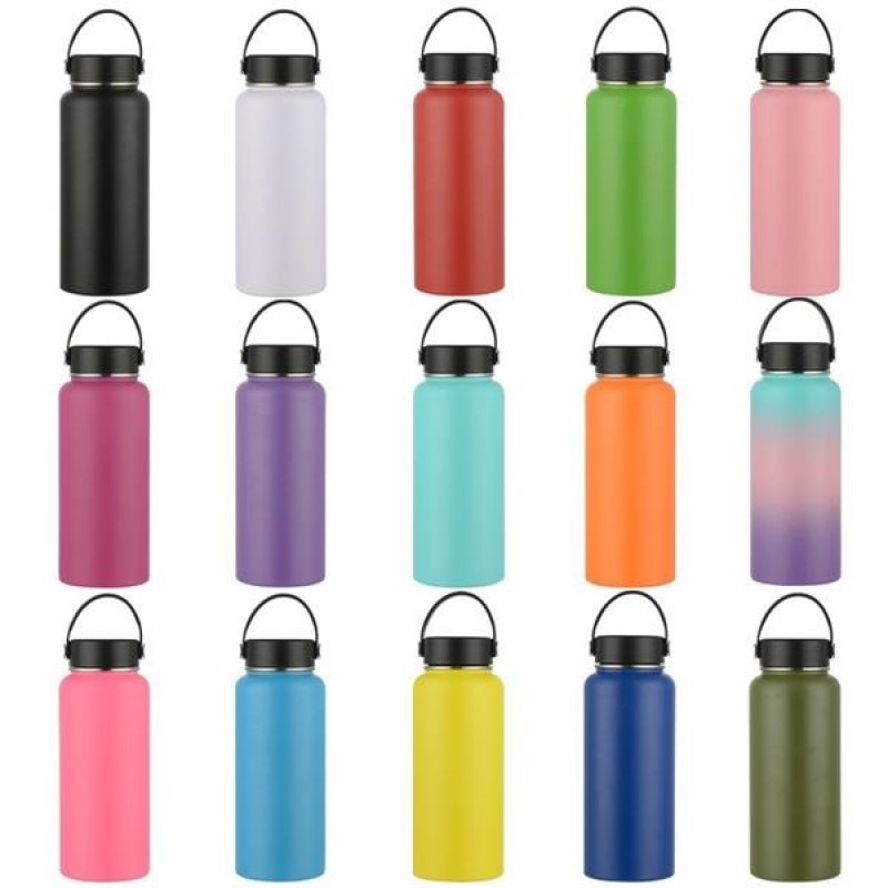 Insulated Wide Mouth Stainless Steel Water Bottle 