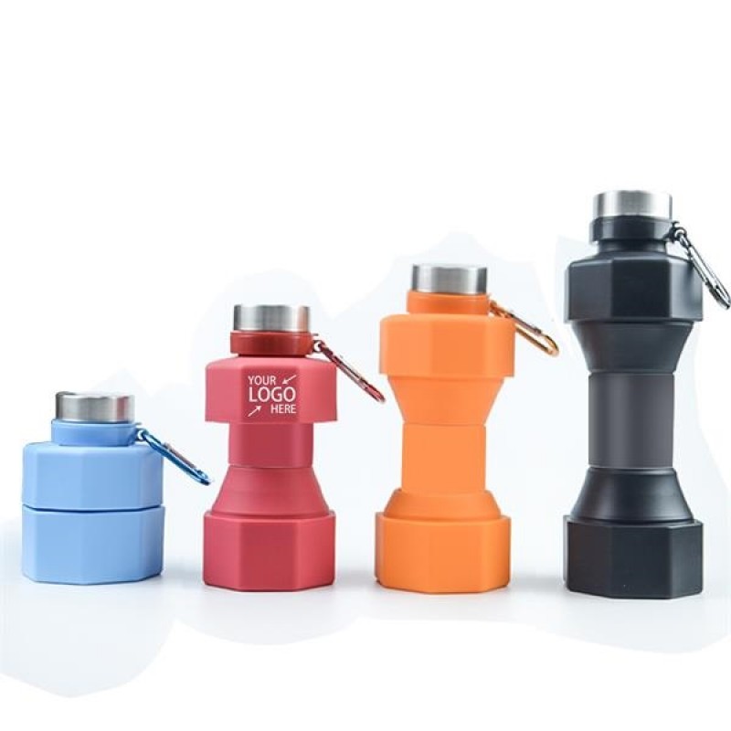 22 oz Silicone Dumbbell Water Bottle 