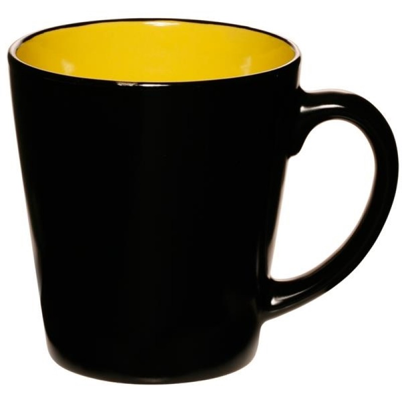 Two-Tone Ceramic Coffee Mugs 