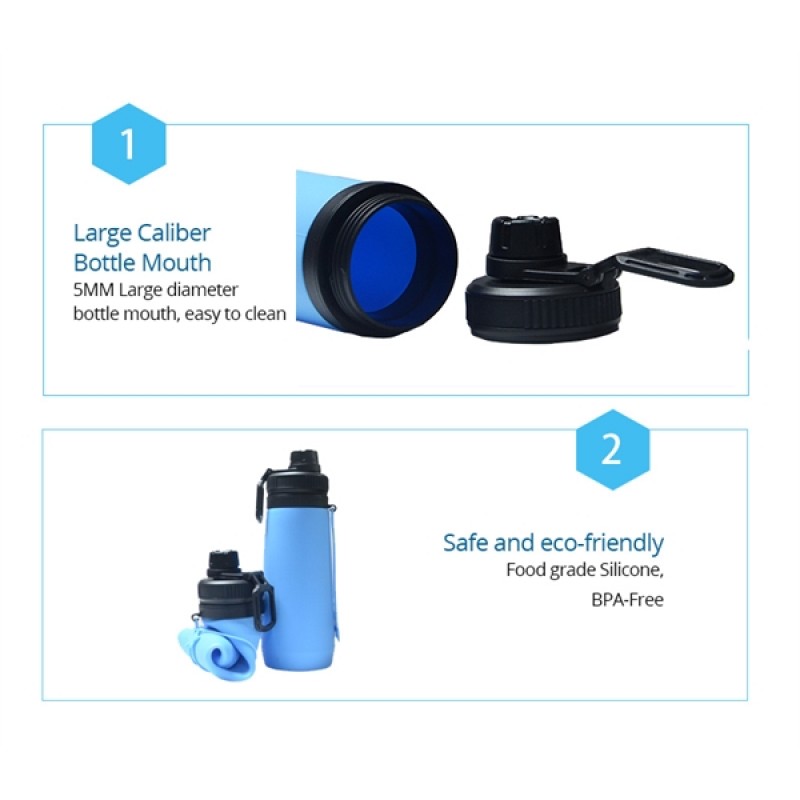 Foldable Silicone Water Bottle 