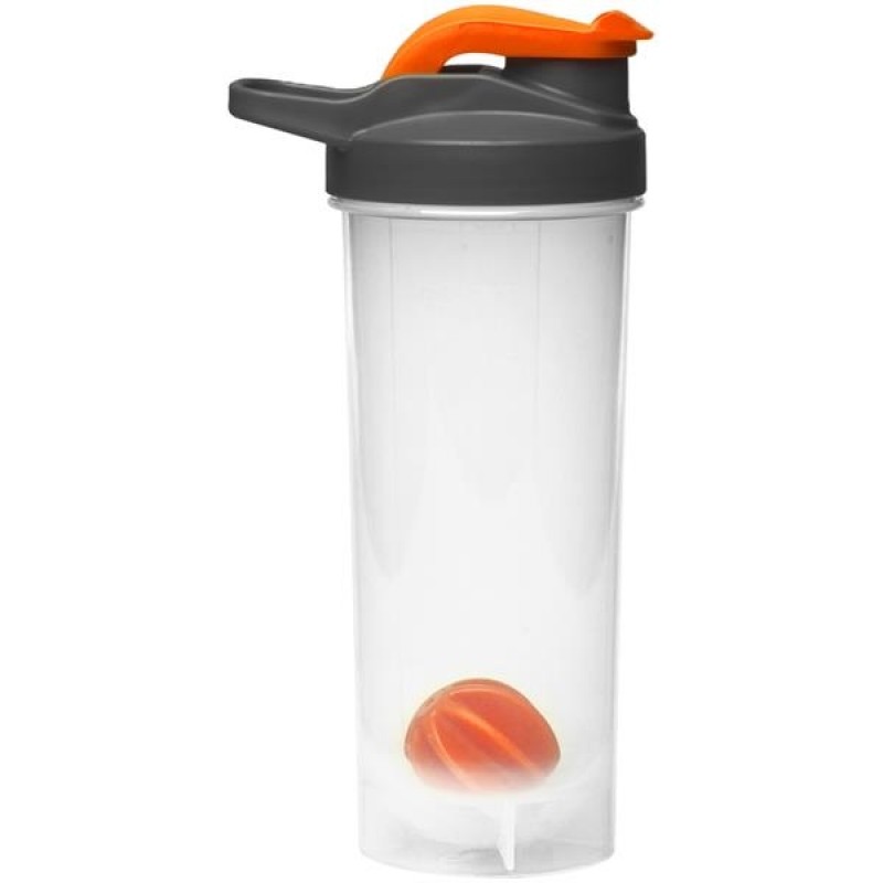 Gym Water Bottles - 24 oz. Shaker-Bottle w/ Mixer & Handle 