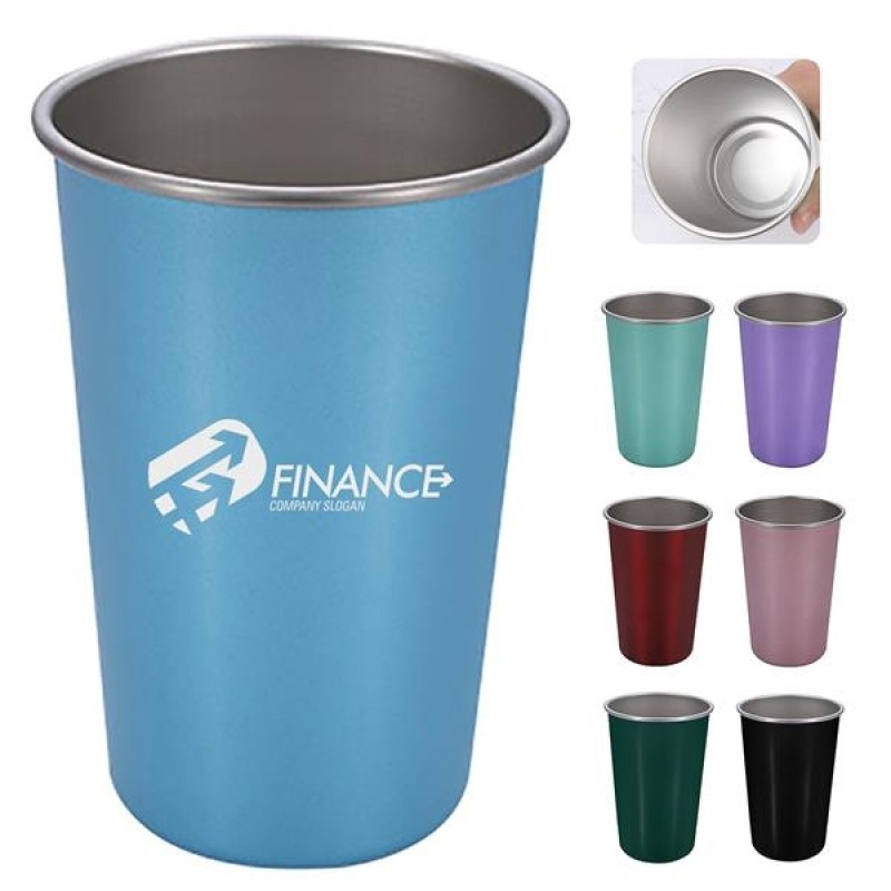 17 Oz Stainless Steel Shatterproof Pint Cup