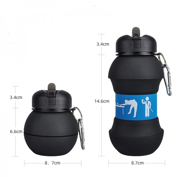 Ball Shape Folding Silicone Water Bottle