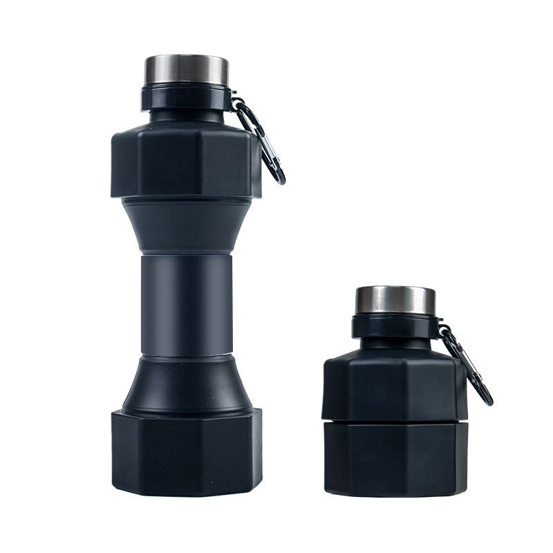 22 oz Silicone Dumbbell Water Bottle 