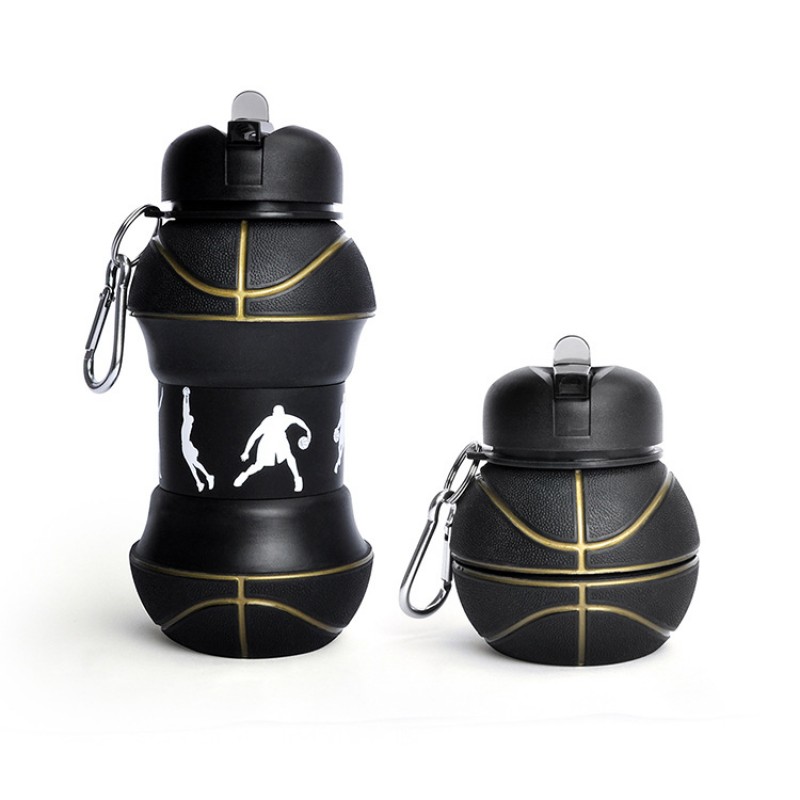 Ball Shape Folding Silicone Water Bottle 