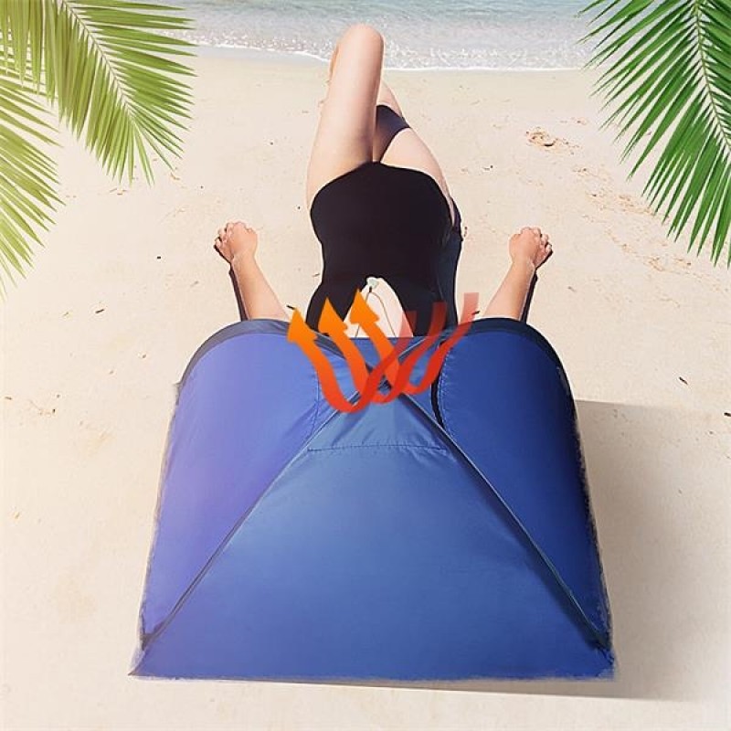 Pop Up Outdoor Beach Tent with Phone Holder 