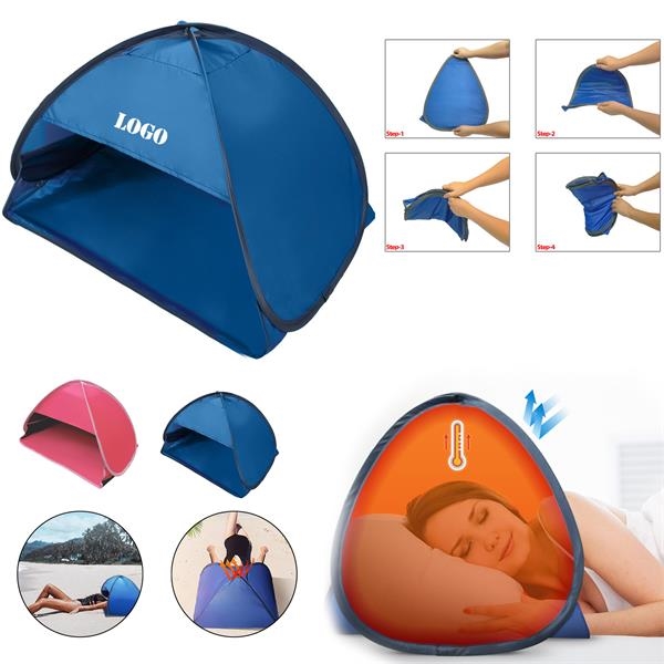 Pop Up Outdoor Beach Tent with Phone Holder