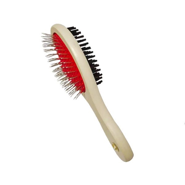 Wooden Double-Sided Pet Grooming Brush